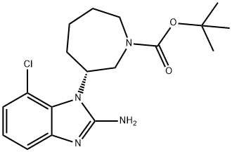 3-(2-amino-7-chloro-1H-benzo[d]imidazol-1-yl)azepane-1-
carboxylate Structure