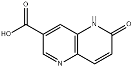 6-hydroxy-1,5-naphthyridine-3-carboxylic acid Structure