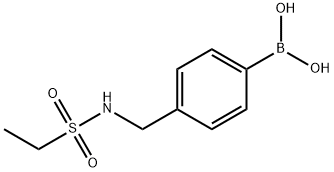 (4-(乙基磺酰胺甲基)苯基)硼酸,1509931-31-0,结构式
