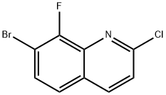 7-溴-2-氯-8-氟喹啉 结构式