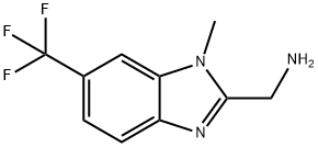 [1-methyl-6-(trifluoromethyl)-1H-1,3-benzodiazol-2-yl]methanamine,1511959-43-5,结构式