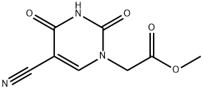 5-Cyanouracil-1-yl acetic acid methyl ester Structure