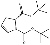(R)-di-tert-butyl 2,3-dihydro-1H-pyrrole-1,2-dicarboxylate 化学構造式
