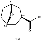 (1R,3S,5S)-8-氮杂双环[3.2.1]辛烷-3-羧酸盐酸盐, 1523530-50-8, 结构式