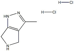 3-Methyl-1,4,5,6-tetrahydropyrrolo[3,4-c]pyrazole dihydrochloride Structure