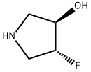3-Pyrrolidinol, 4-fluoro-, (3R,4R)- Structure