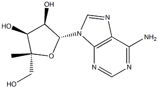 4'-甲基腺苷 结构式