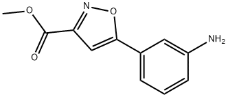 5-(3-氨基)苯基异噁唑-3-羧酸甲酯, 1526853-06-4, 结构式