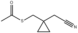 1-(Acetylthiomethyl)cyclopropaneacetonitrile Structure