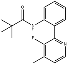 N-(2-(3-fluoro-4-methylpyridin-2-yl)phenyl)pivalamide,153035-11-1,结构式