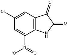 5-chloro-7-nitroindoline-2,3-dione Struktur
