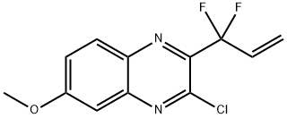 3-chloro-2-(1,1-difluoroallyl)-6-methoxyquinoxaline Structure