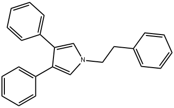 1-phenethyl-3,4-diphenyl-1H-pyrrole Struktur