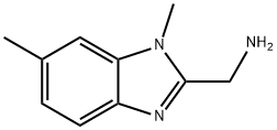 (1,6-dimethyl-1H-1,3-benzodiazol-2-yl)methanamine,1546395-65-6,结构式