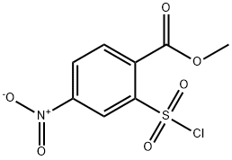 甲基 2-(氯磺酰)-4-硝基苯酸盐 结构式