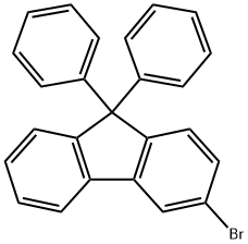 3-ブロモ-9,9-ジフェニル-9H-フルオレン 化学構造式