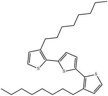 3-octyl-5'-(3-octylthiophen-2-yl)-2,2'-bithiophene Struktur