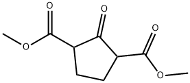1,3-dimethyl-2-oxocyclopentane-1,3-dicarboxylic acid Struktur