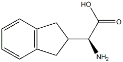 1H-Indene-2-acetic acid, a-amino-2,3-dihydro-, (S)-
 Structure