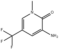 3-Amino-1-methyl-5-trifluoromethyl-1H-pyridin-2-one Struktur