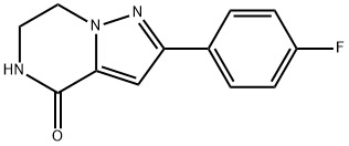 2-(4-FLUOROPHENYL)-6,7-DIHYDROPYRAZOLO[1,5-A]PYRAZIN-4(5H)-ONE, 1553968-38-9, 结构式