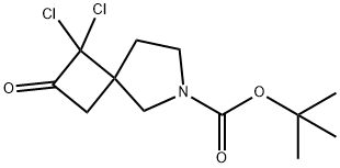 1,1-dichloro-2-oxo-6-Azaspiro[3.4]octane-6-carboxylic acid 1,1-dimethylethyl ester Structure