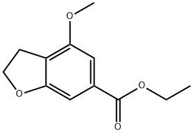 Ethyl 4-Methoxy-2,3-dihydrobenzofuran-6-carboxylate Struktur