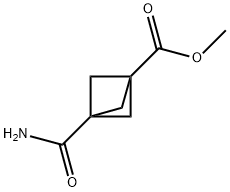 Methyl3-carbamoylbicyclo[1.1.1]pentane-1-carboxylate Struktur