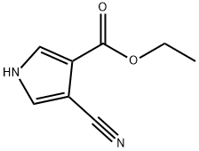 4-CYANO-1H-PYRROLE-3-CARBOXYLIC ACID ETHYL ESTER Structure