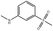 3-甲磺酰-N-甲基苯胺 结构式