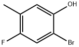 2-溴-4-氟-5-甲基苯酚 结构式