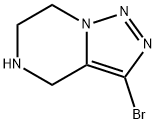 3-bromo-4,5,6,7-tetrahydro-[1,2,3]triazolo[1,5-a]pyrazine Struktur