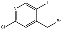 4-Bromomethyl-2-chloro-5-iodo-pyridine Struktur