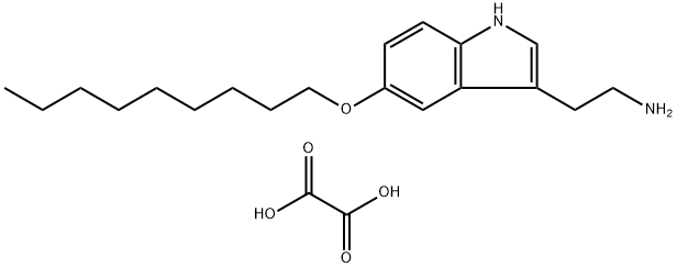5-Nonyloxytryptamine oxalate Struktur