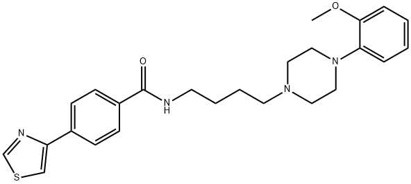 N-(4-(4-(2-Methoxyphenyl)piperazin-1-yl)butyl)-4-(thiazol-4-yl)benzamide Structure