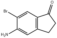 5-氨基-6-溴-2,3-二氢-1H-茚-1-酮, 158205-19-7, 结构式