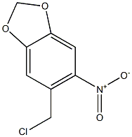 1,3-Benzodioxole, 5-(chloromethyl)-6-nitro-
 Structure