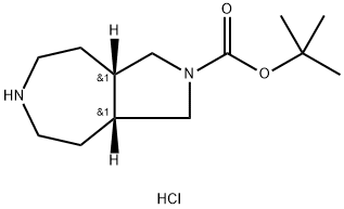 cis-2-Boc-octahydro-pyrrolo[3,4-d]azepine hydrochloride Structure