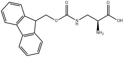 N-Β-(9-FLUORENYLMETHOXYCARBONYL)-L-Α,Β-DIAMINOPROPIONIC ACID,158860-18-5,结构式