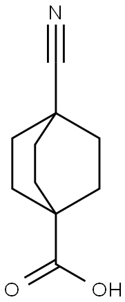 4-Cyanobicyclo[2.2.2]octane-1-carboxylicacid 结构式