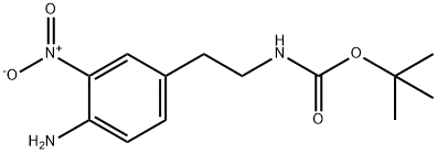 tert-butyl 4-amino-3-nitrophenethylcarbamate Struktur