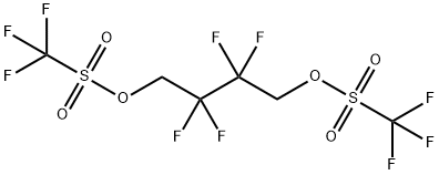 2,2,3,3-Tetrafluorobutane-1,4-diyl bis(trifluoromethanesulfonate) 结构式