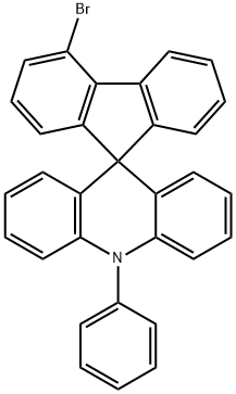 4'-溴-10-苯基-10H-螺[吖啶-9,9'-芴] 结构式
