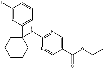 1598426-02-8 2-[1-(3-Fluoro-phenyl)-cyclohexylamino]-pyrimidine-5-carboxylic acid ethyl ester