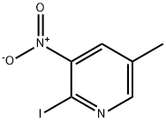 2-Iodo-5-methyl-3-nitropyridine Struktur
