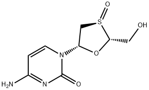 4-amino-1-((2R,3R,5S)-2-(hydroxymethyl)-3-oxido-1,3-oxathiolan-5-yl)pyrimidin-2(1H)-one Structure