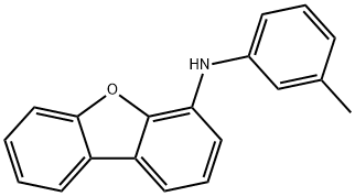 N-(3-甲基苯基)-4-二苯并呋喃基胺,1609080-03-6,结构式