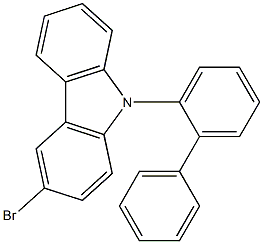3-bromo-N-(2-biphenylyl)carbazole Structure