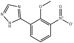 3-(2-甲氧基-3-硝基苯基)-1H-1,2,4-三唑 结构式