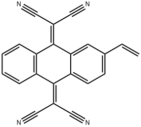 2,2'-(2-Vinylanthracene-9,10-diylidene)dimalononitrile Struktur